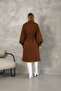 Balloon Sleeve Lined Stamp Coat - 7