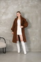 Balloon Sleeve Lined Stamp Coat - 3