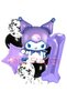 Kuromi 1 Year Old Balloon Set Star Balloon Anime Sanrio Hello Kitty Kuromi Concept Birthday Balloon Set - 2