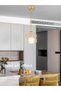 Black Modern LED Pendant Light Iron Gold Black Minimalist Metal Cage Pendant Lamp Living Room Restau - 8