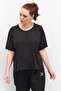 Women Relaxed Fit Brand Logo Training Top, Black
