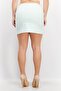 Women Checkered Mini Skirt, Green - 2