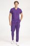 Dark Purple Stretch Fabric Doctor and Nurse Scrubs Unisex Surgical Set | Brl Scruble - 7