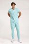 Mint Green Stretch Fabric Doctor and Nurse Uniform Unisex Surgical Set | Brl Scrub - 3