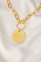 Gold Coin Chain Necklace - 6