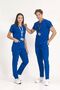 Night Blue Stretch Fabric Doctor and Nurse Uniform Unisex Surgical Set | Brl Scruble - 4