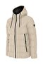 New Season Men's Cream Water and Windproof Hooded Thick Fur-Lined down Coat & Jacket - 3