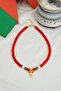 Red Deer Charm Necklace - 5
