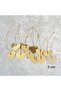 Set of 12 3cm Gold Plexi Heart Christmas Tree Ornament - 3