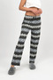 Women's Soft Textured Sleepwear Sweatpants with Black Deer - 7