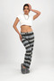 Women's Soft Textured Sleepwear Sweatpants with Black Deer - 3