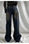 Black Coffee Washed Gradient Print Streetwear Baggy Pants - 3