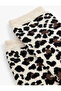 Cotton Leopard Patterned Socks - 3
