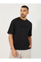 Oversized Embossed Round Neck T-Shirt