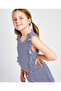 Stripe Basic Playsuit - Navy White - 3