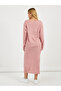 Fur Texture Knit V Neck Top & Skirt Co-Ord Set - 5