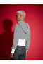 Striped Fleece Hooded Jacket with Contrast Hem - 5