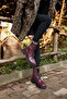 Siena Women's Claret Red Real Leather Lace-Up Boots - 4