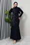 Navy Blue Hiranur Hijab Dress - 2