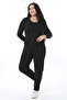 Women's Plus Size Black High Waist Back Waist Elastic Lycra Jeans Pants 65N38498 - 3