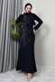 Navy Blue Hiranur Hijab Dress - 4