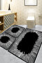 Somber Black Set of 3 Bath Mat Djtbanyo