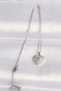 316L Steel Chain Silver Color Zircon Stone Heart Necklace Tj-Bko8623 - 2