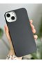 Flexible Silicone Case with Aesthetic Textured Leather Look Compatible with iPhone 14 Plus and 15 Plus