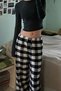 Black and White Plaid Thick Tracksuit