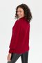 Women's Stand Collar Three Quarter Sleeve Short Wool Coat V.Çürüğü - 8