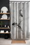 Bathroom Curtain, Bohemian Fishes in the Wave Pattern Shower Curtain, Bathtub Curtain 175X200Cm - 3
