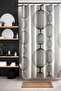 Bathroom Curtain, Ethnic Abstract Circles Pattern Shower Curtain, Bathtub Curtain 175X200Cm - 3