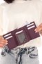 Women's Genuine Leather Wallet Model 2632 - Plum Color - 5