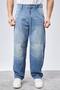 High Quality Men's High Waist Skater Baggy Jeanpants C362 - 3