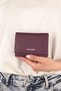 Women's Genuine Leather Wallet Model 2632 - Plum Color