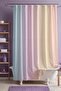 Bathroom Curtain, Rainbow Transitioning Polka Dots Pattern Shower Curtain, Bathtub Curtain 175X200Cm