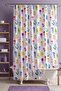 Bathroom Curtain, Colorful Acacias Patterned Shower Curtain, Bathtub Curtain 175X200Cm