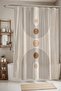 Bathroom Curtain, Bohemian Black Rainbows Pattern Shower Curtain, Bathtub Curtain 175X200Cm - 2