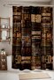 Bathroom Curtain, Old Wooden Baskets Pattern Shower Curtain, Bathtub Curtain 175X200Cm