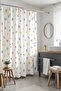 Bathroom Curtain, Colorful Pastel Flowers Patterned Shower Curtain, Bathtub Curtain 175X200Cm - 2