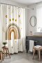 Bathroom Curtain, Bohemian Green Cream Rainbow Patterned Shower Curtain, Bathtub Curtain 175X200Cm - 2