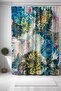 Bathroom Curtain, Navy Blue Wild Flowers Patterned Shower Curtain, Bathtub Curtain 175X200Cm - 3
