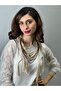 Stone Beaded Chain Women's Combed Come Necklace - 2