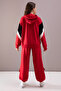 Red Cargo Pocket Girl's Logo Double Suit 19869 - 5