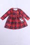 Velvet Print Long Sleeve Dress for Girls - Deer Embroidery, Yilbashi C40