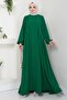 Eva Ayrobin Hijab Dress Emerald Color Hm2454