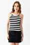 Striped Knitwear Tank Top 5615
