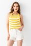 Striped Knitwear Tank Top 5615 - 3