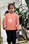 Girl's Tracksuit Set Cute Magician Bunny Printed 1-4 Years Old, Salmon - 5
