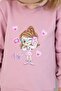 Girl's Sweatshirt Cool Girl Printed 1.5-5 Years, Dried Rose - 3